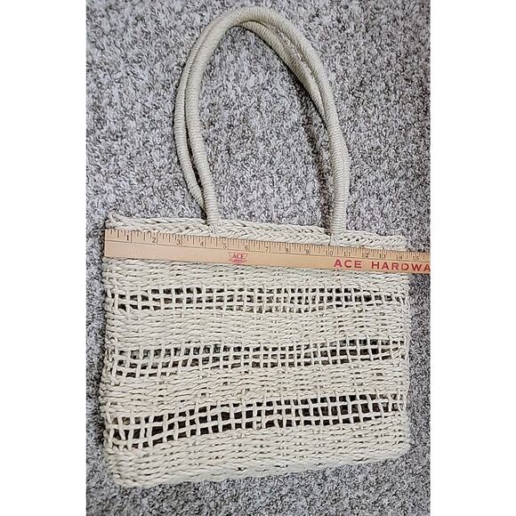 J.CREW Marseille 100% Paper Straw Open Weave Unstructured Market Tote Bag Beach - Picture 14 of 16